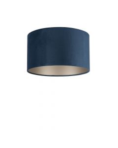 Lampenschirm Velour Dunkelblau Ø 35cm, Höhe 24cm