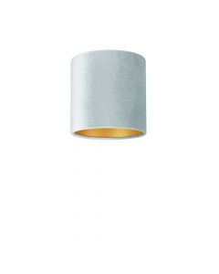 Lampenschirm Velour Hellblau Ø 20cm, Höhe 18cm