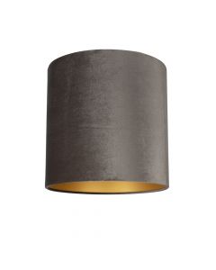 Lampenschirm Velour Braun Ø 40cm, Höhe 35cm