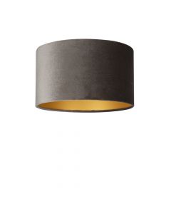 Lampenschirm Velour Braun Ø 35cm, Höhe 24cm