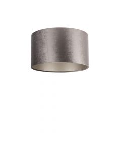 Lampenschirm Velour Graubraun Ø 35cm, Höhe 24cm