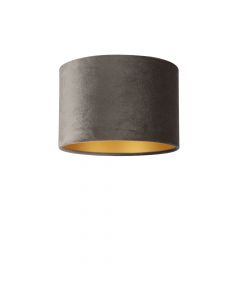 Lampenschirm Velour Braun Ø 30cm, Höhe 24cm