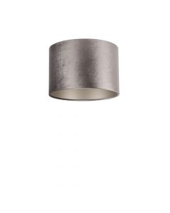 Lampenschirm Velour Graubraun Ø 30cm, Höhe 24cm