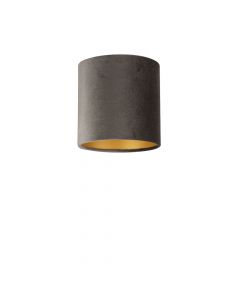 Lampenschirm Velour Braun Ø 20cm, Höhe 18cm