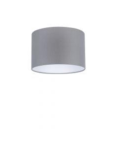 Lampenschirm Velour Grau Ø 30cm, Höhe 24cm