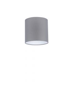 Lampenschirm Velour Grau Ø 20cm, Höhe 18cm