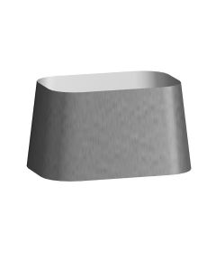 Chintz auf Aluminium, rechteckig+konisch, runde Ecken