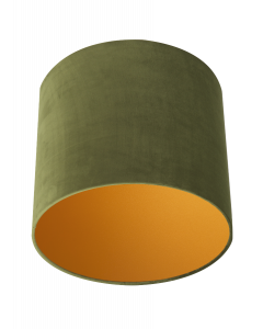 Lampenschirm Velour Grün Ø 35cm, Höhe 24cm