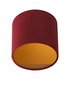 Lampenschirm Velour Rot Ø 25cm, Höhe 23cm