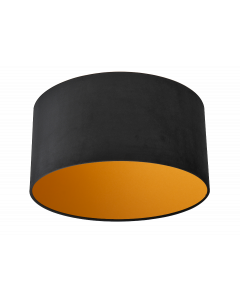Lampenschirm Velour Schwarz Ø 40cm, Höhe 35cm