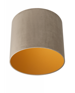 Lampenschirm Velour Taupe Ø 30cm, Höhe 24cm