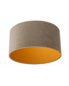 Lampenschirm Velour Taupe Ø 40cm, Höhe 35cm