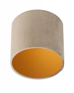 Lampenschirm Velour Taupe Ø 25cm, Höhe 23cm